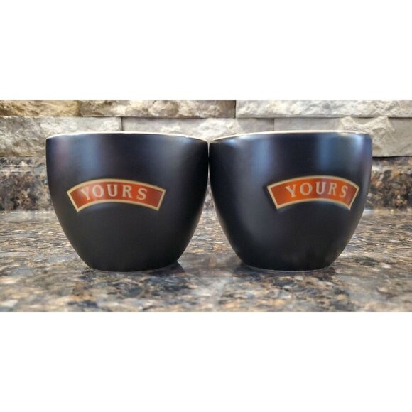 Baileys Irish Cream Dessert Ceramic Bowls, Cups, Mugs "Yours" & "Mine" Ice Cream - Picture 3 of 9
